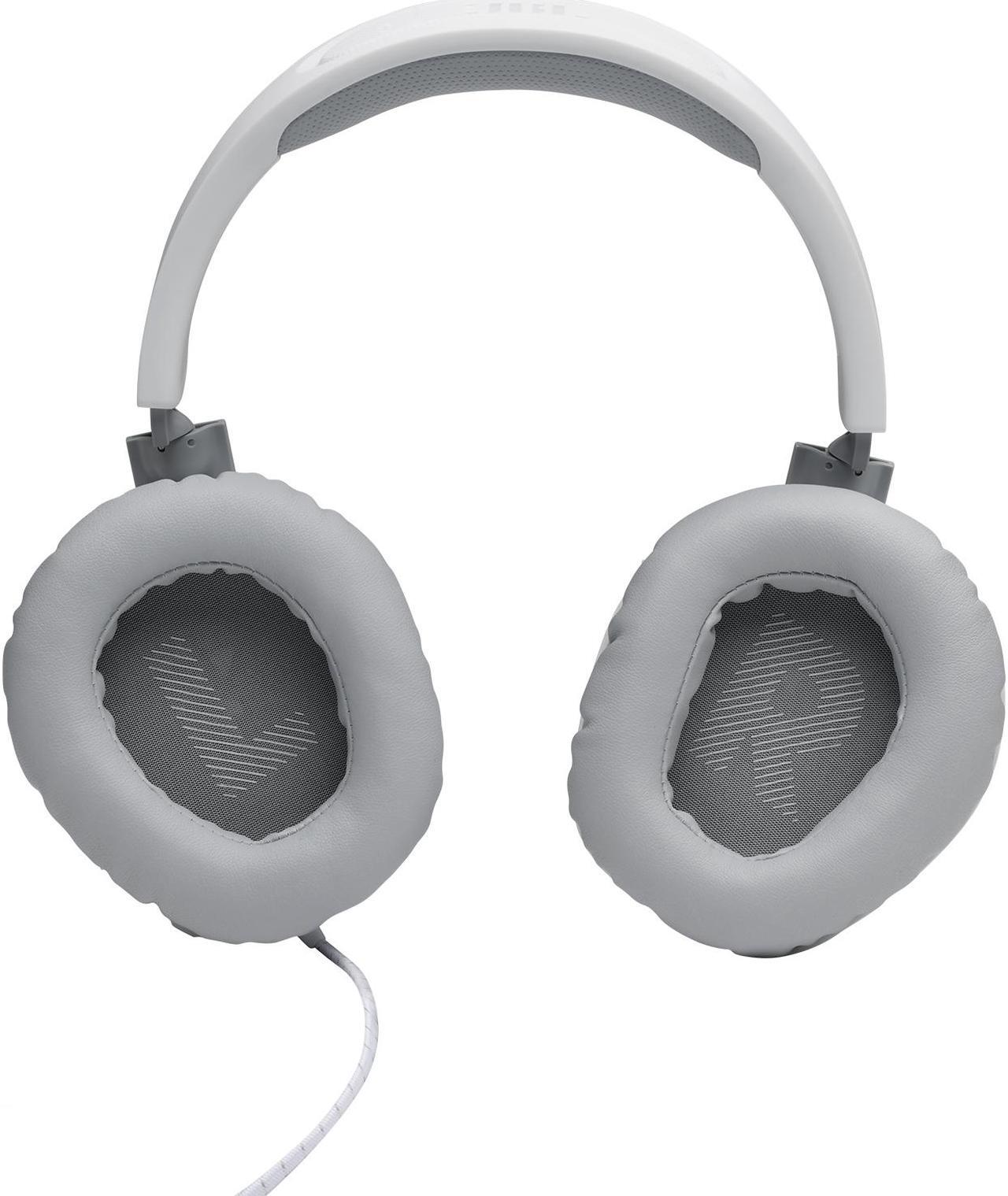 Alt view image 5 of 19 - JBL QUANTUM 100 Circumaural Gaming Headset, White
