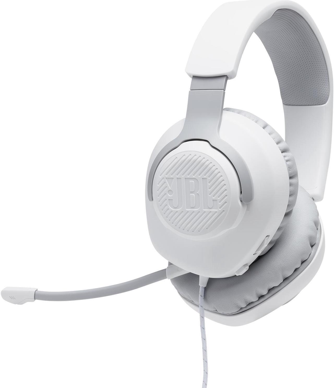 Main image of JBL QUANTUM 100 Circumaural Gaming Headset, White