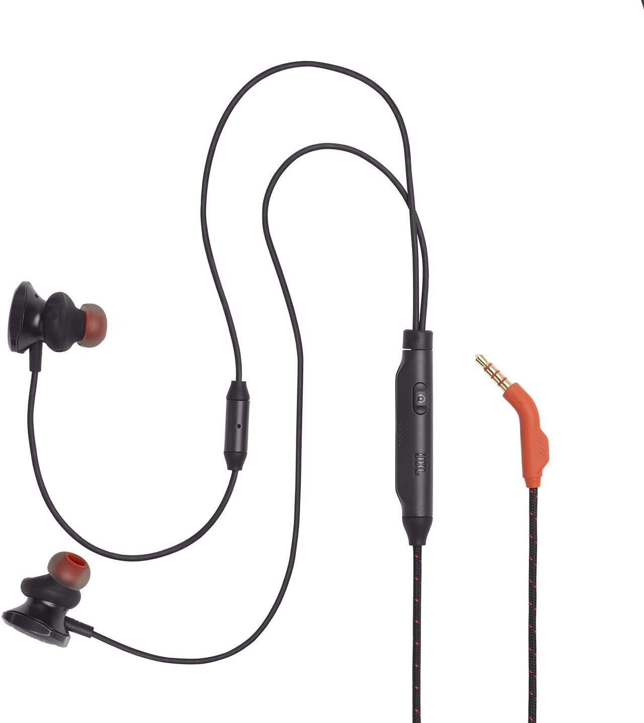 Alt view image 4 of 10 - JBL Quantum 50 Wired In-ear Gaming Headset, Black
