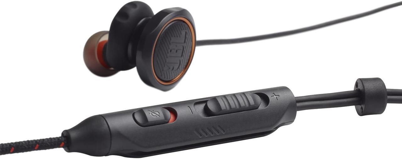 Alt view image 3 of 10 - JBL Quantum 50 Wired In-ear Gaming Headset, Black