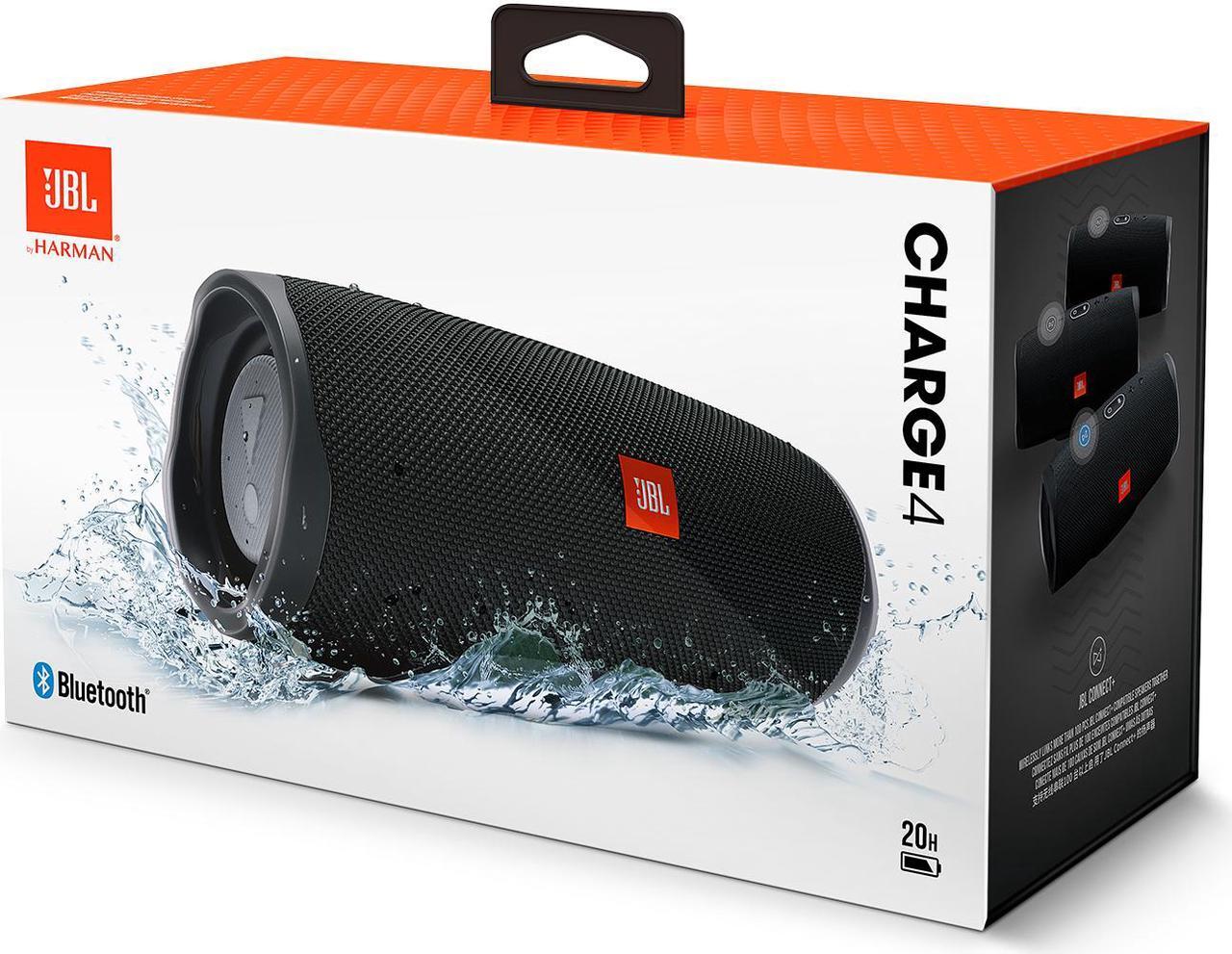 Alt view image 12 of 20 - JBL Charge 4 Portable Bluetooth Speaker (Blue)