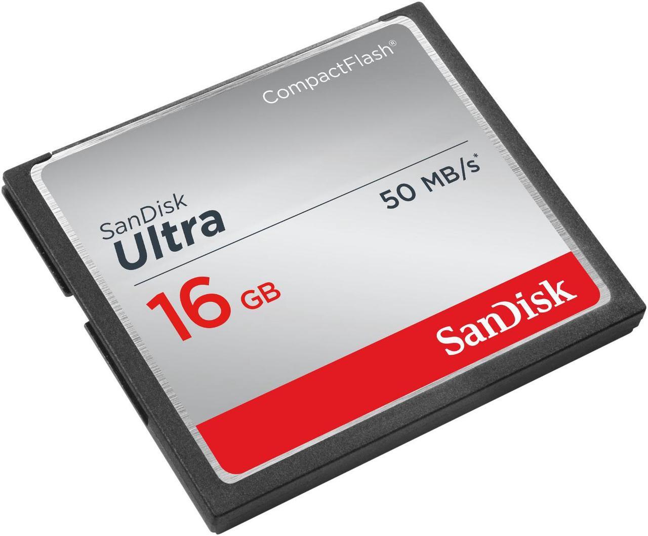 Alt view image 2 of 11 - SanDisk Ultra 16GB CompactFlash Memory Card Speed Up To 50MB/s- SDCFHS-016G-G46