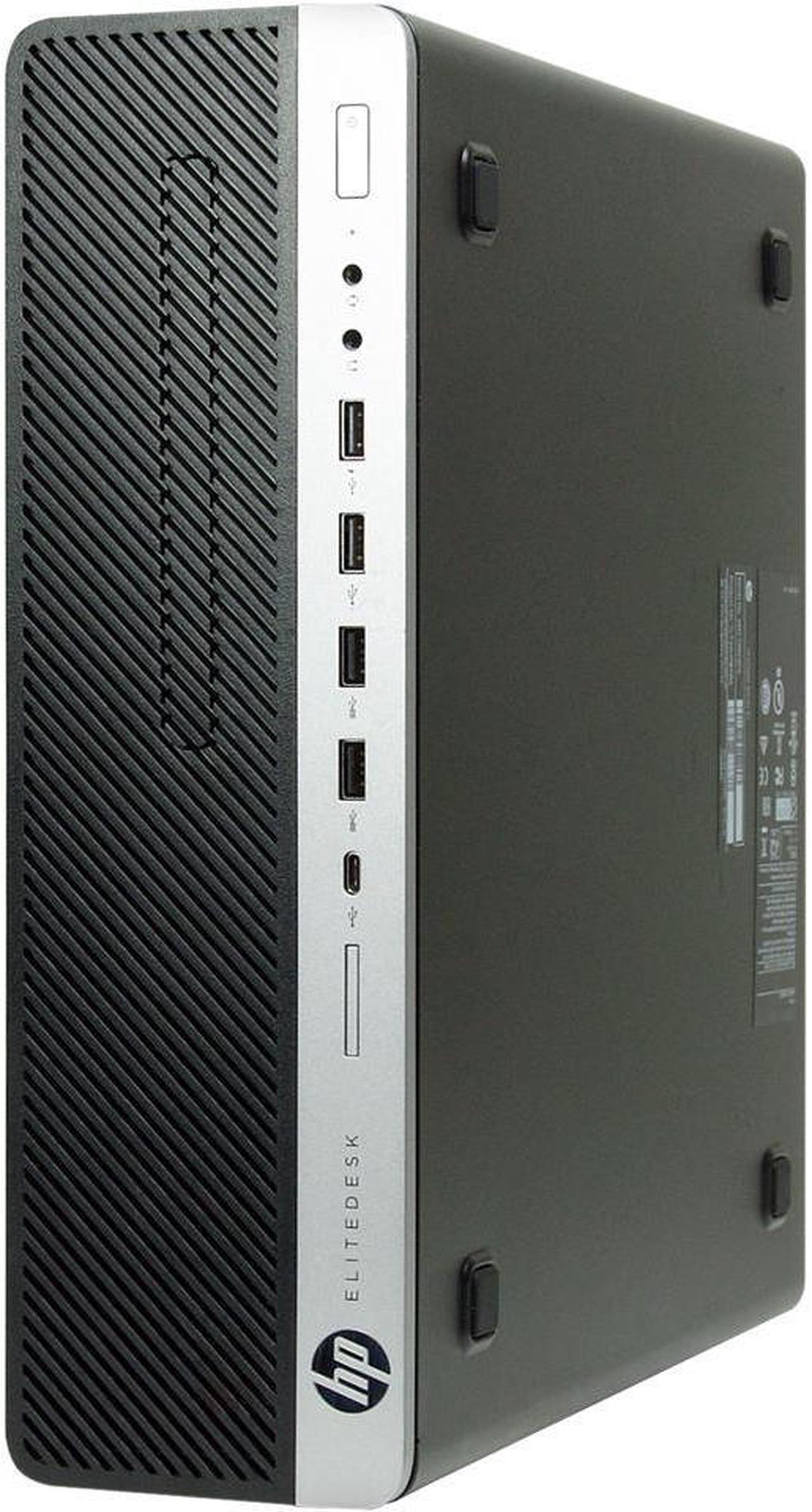 Alt view image 5 of 5 - HP Grade A EliteDesk 800 G3 SFF Desktop - 7th Gen Intel Quad-Core i5-7500 3.4GHz, 8GB DDR4 Memory, 256GB SSD, DVD-RW, Intel HD Graphics 630, Windows 10 Professional 64Bit, Keyboard & Mouse