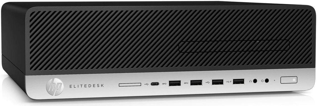 Alt view image 2 of 5 - HP Grade A EliteDesk 800 G3 SFF Desktop - 7th Gen Intel Quad-Core i5-7500 3.4GHz, 8GB DDR4 Memory, 256GB SSD, DVD-RW, Intel HD Graphics 630, Windows 10 Professional 64Bit, Keyboard & Mouse