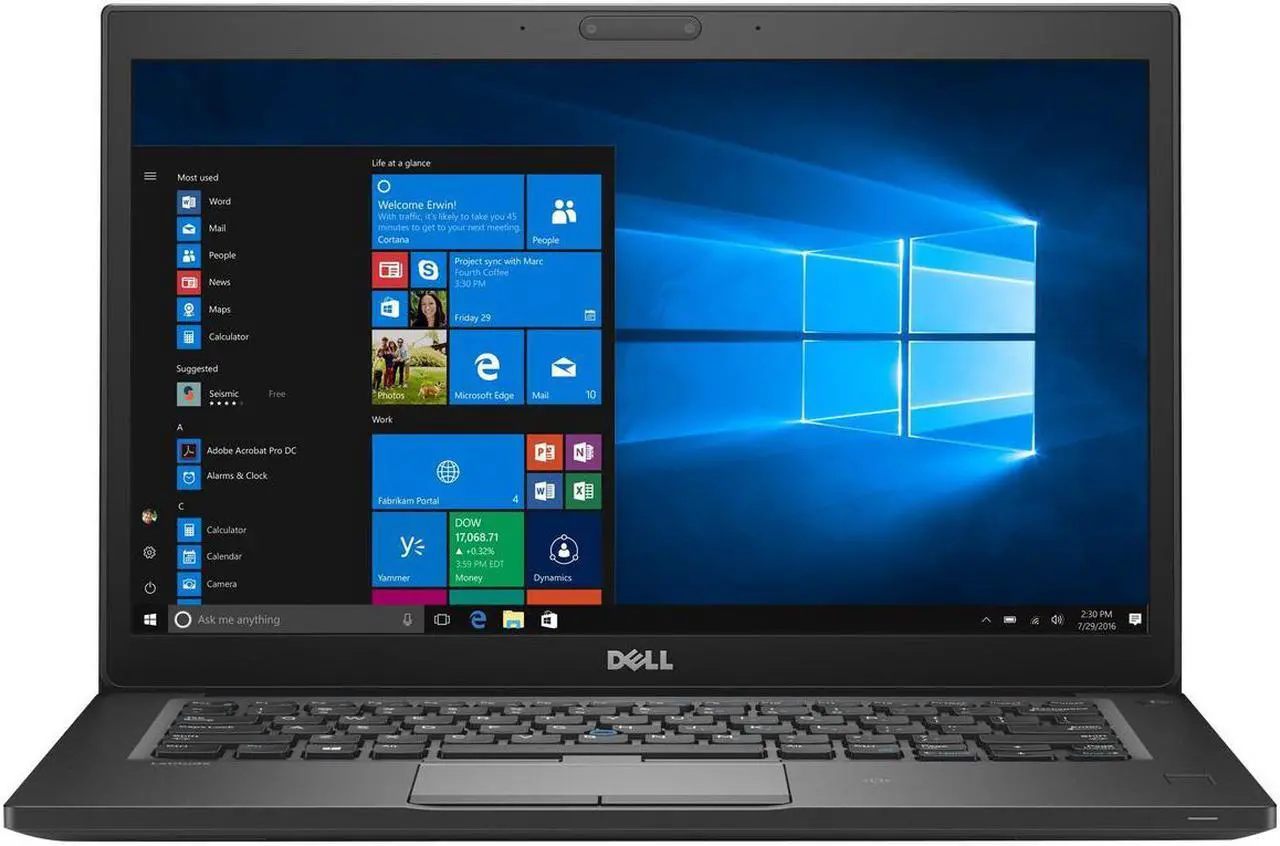 Main image of DELL Grade A Latitude E7250 Business Laptop - Intel Core i7-5600U (upto 3.20 GHz) 16GB Memory 256GB SSD 12.5" HD WebCam Windows 10 Pro 64-Bit