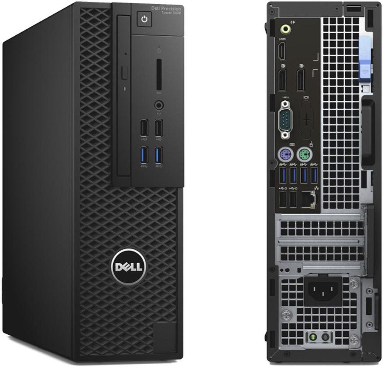 Dell Precision 3420 SFF Workstation - Intel Quad-Core i7-6700 (Upto 4.0GHz), 16GB DDR4, 360GB SSD, DVD-RW,  Windows 10 Pro, USB Keyboard/Mouse