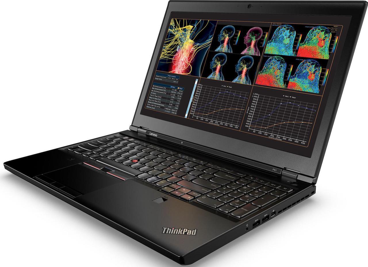 Lenovo ThinkPad P51 15.6" FHD Mobile Workstation - Intel Core i7-7700HQ Quad-core (speeds upto 3.80 GHz), 64GB DDR4, 512GB SSD, Nvidia Quadro M1200 4GB, WebCam, Windows 10 Pro 64-bit (English)