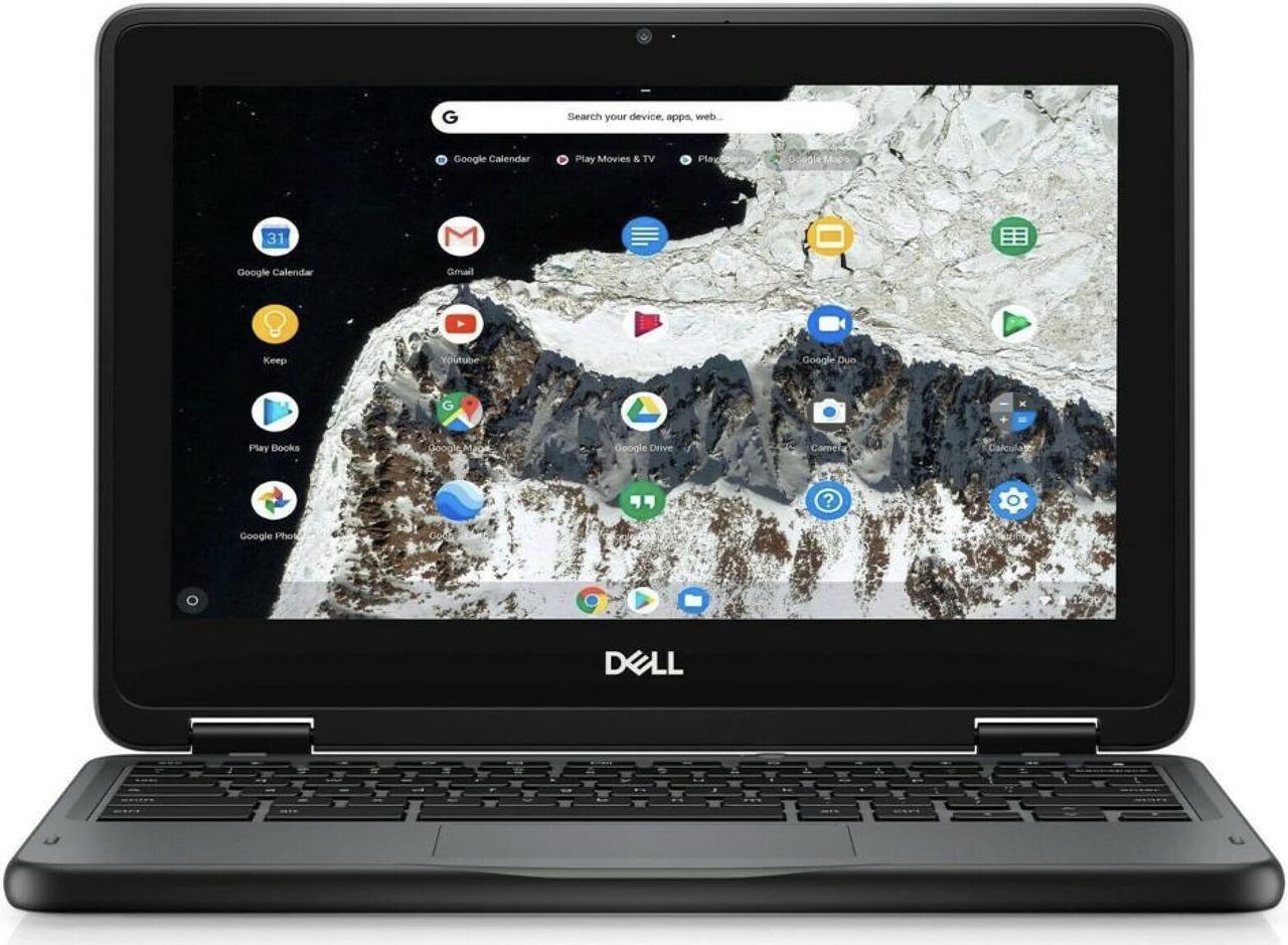 Main image of Dell 3100 Chromebook  - Intel N4000, 4GB RAM, 16GB SSD, Webcam, 802.11AC 2x2 + BT 5.0, ChromeOS (AUE June 2027)