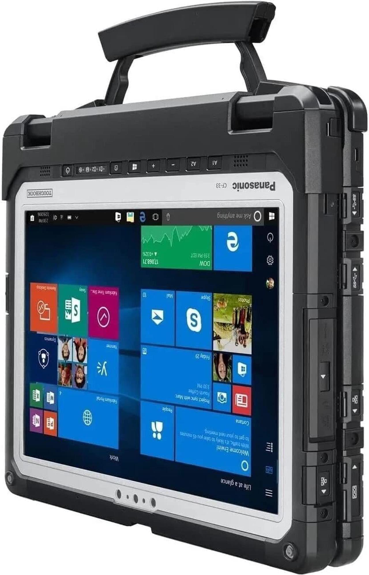 Alt view image 4 of 7 - Panasonic Toughbook CF-33 2-in-1 MIL-STD-810G Certified Laptop, Intel Core i5-7300U, 12.0" QHD Multi-Touch+Digitizer, 8GB RAM, 256GB SSD, 4G LTE Multi Carrier, GPS, Infrared Webcam, Win 10 Pro