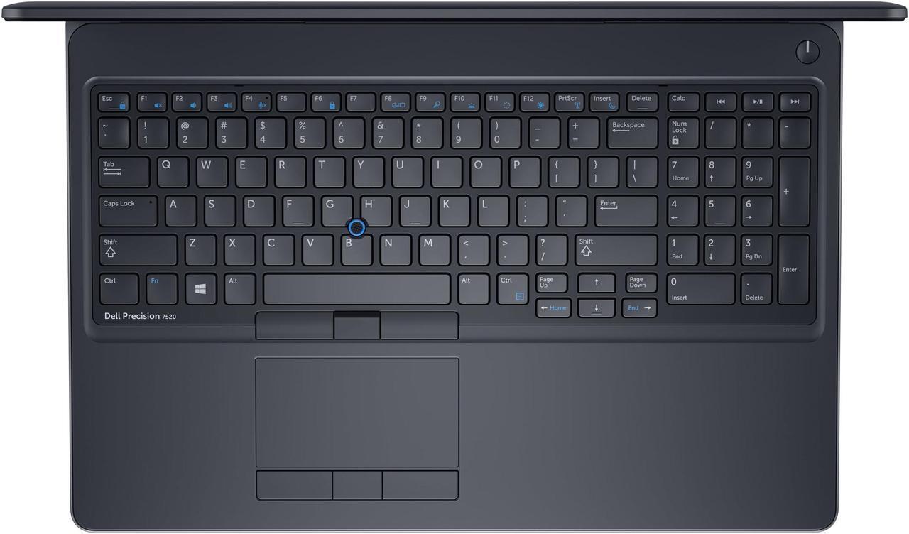 Alt view image 7 of 7 - Dell Precision 7520 15.6" Laptop, Intel Core i5-7300HQ Quad Core upto 3.50GHz, 16GB DDR4, 256GB SSD, FullHD 1080p Display, NVIDIA Quadro M1200 4GB, Thunderbolt 3, Windows 10 Pro