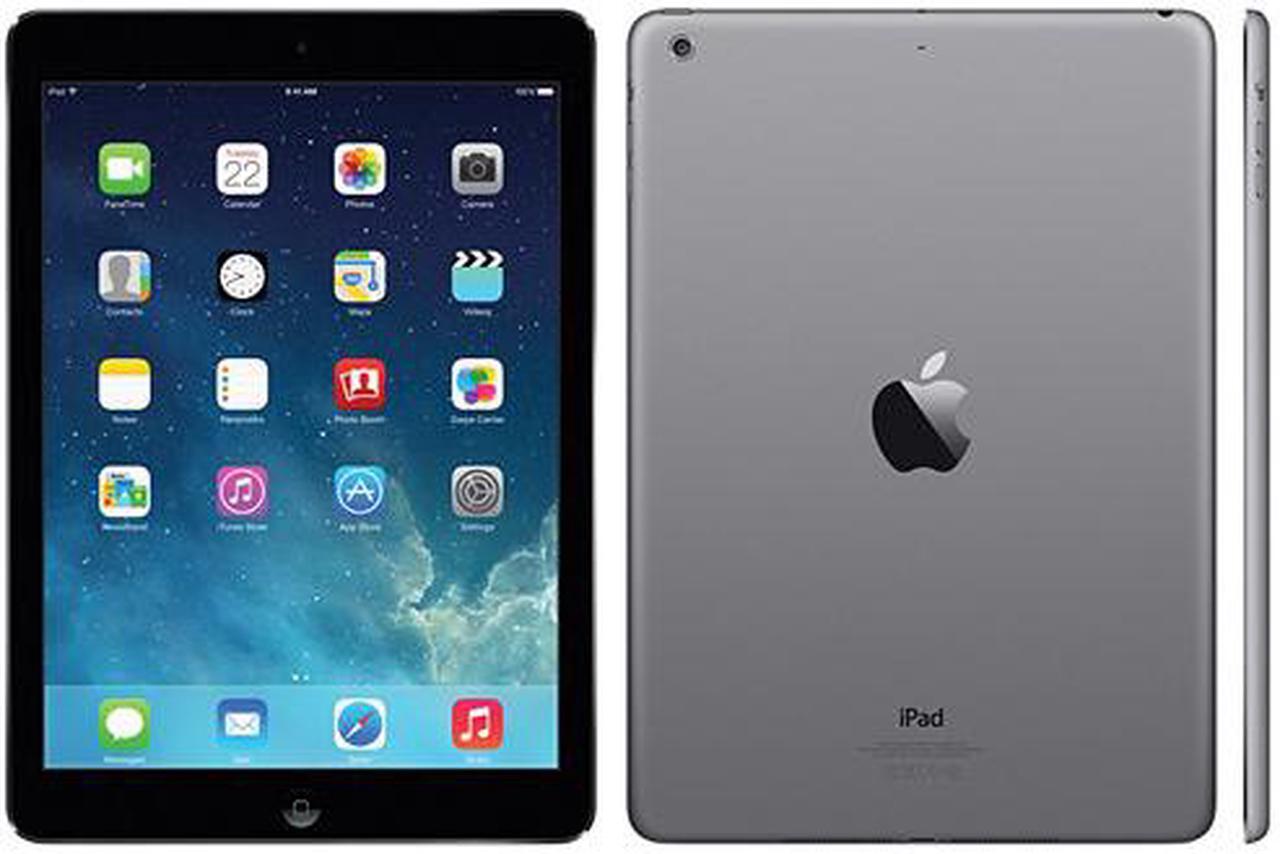 Alt view image 2 of 10 - Apple iPad Air - Grade A - Apple A7 1.40GHz, 1 GB Mem, 16 GB Flash Storage, 9.7" 2048 x 1536 - Wi-Fi - iOS 10 - A1474 MD785LL/A Black with Space Gray