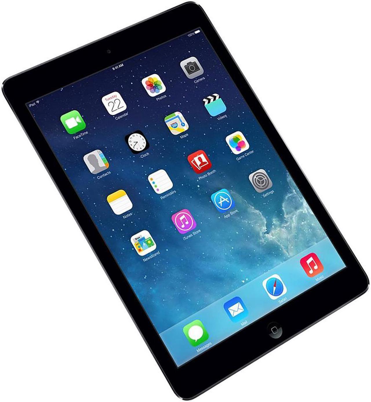 Alt view image 4 of 10 - Apple iPad Air - Grade A - Apple A7 1.40GHz, 1 GB Mem, 16 GB Flash Storage, 9.7" 2048 x 1536 - Wi-Fi - iOS 10 - A1474 MD785LL/A Black with Space Gray