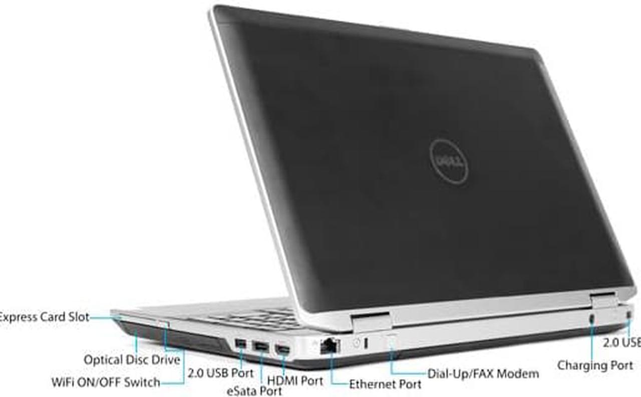 Alt view image 7 of 7 - Dell Latitude E6530 15.6" - Grade A - Intel Core i7-3540M 3.0GHz (turbo up to 3.70GHz), 16GB Ram, 250GB SSD, DVD+/-RW, WebCam, Intel HD Graphics 4000, Windows 10 Professional, 3813167