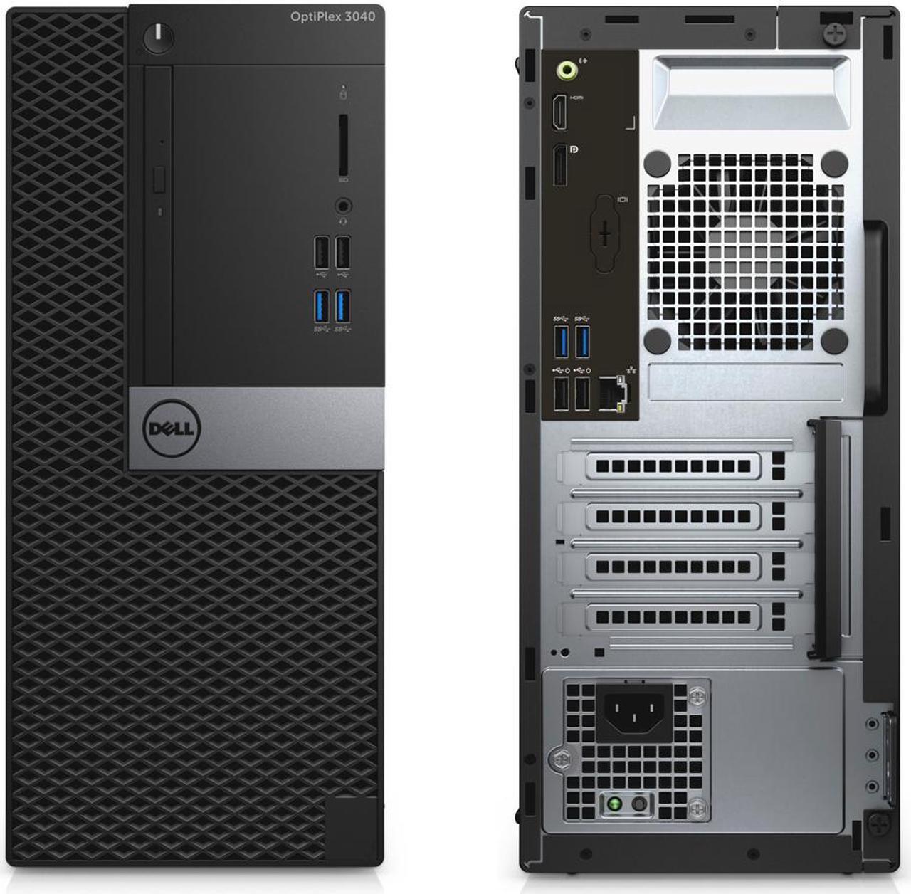 Main image of Dell OptiPlex 3040 Mini-Tower - 6th Gen Intel Core i5-6500 3.20GHz Quad Core Processor (Turbo up to 3.60 GHz), 16GB Ram, NEW 240GB SSD + 500GB HDD, WiFi, DVDRW, Windows 10 Pro, Keyboard & Mouse