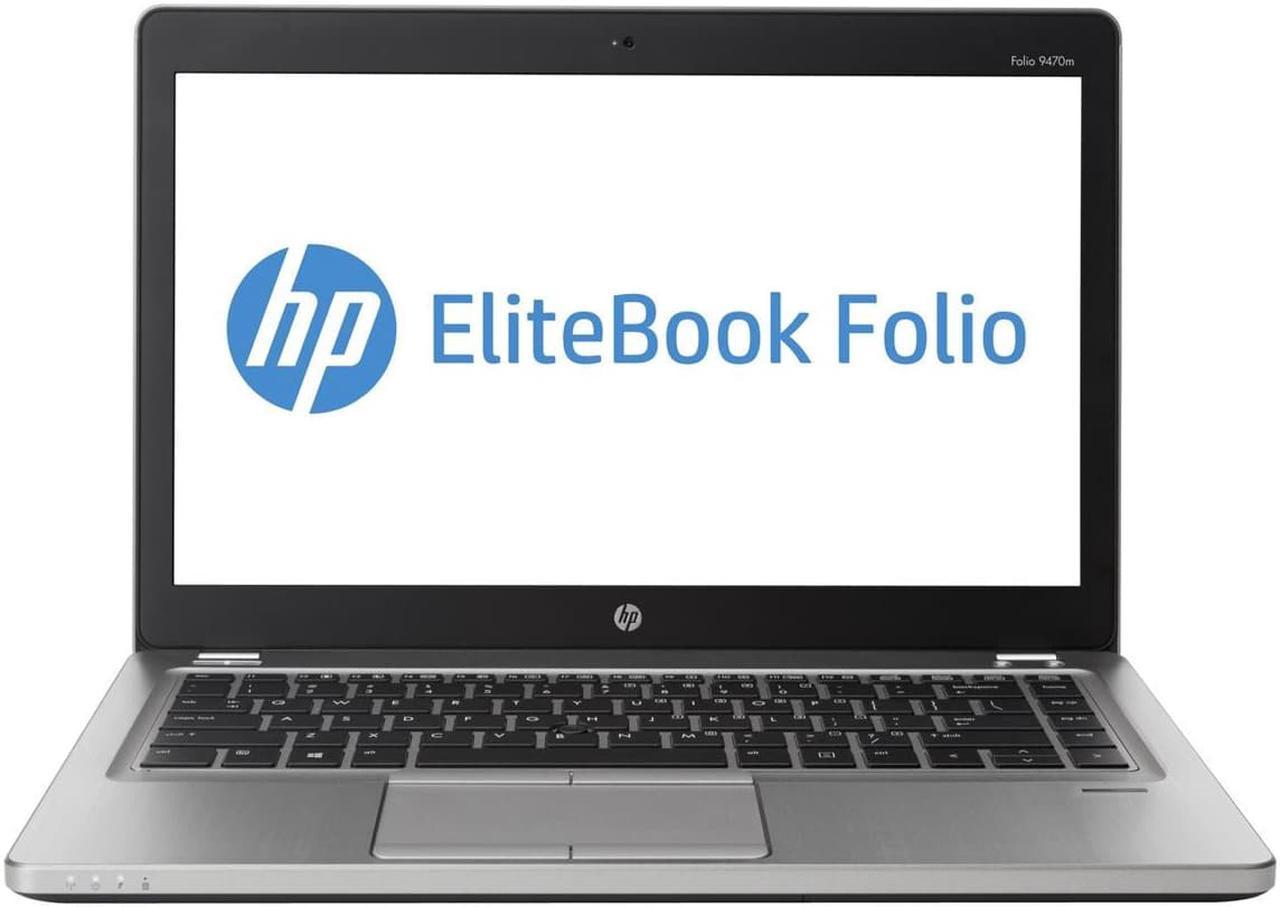 HP Laptop EliteBook Folio 9470M 14.0" Wide - Grade A - 3rd Gen Intel Core i7-3687U 2.10 GHz (turbo up to 3.30ghz), 8 GB Memory, 240GB SSD, Intel HD Graphics 4000, WebCam, Windows 10 Pro 64-Bit