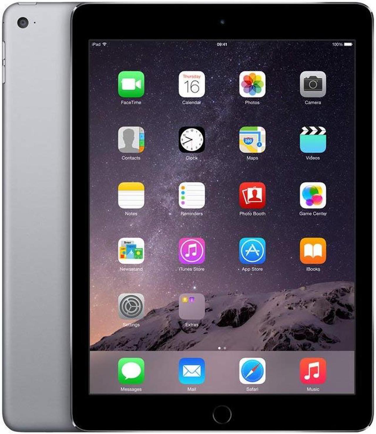 Alt view image 2 of 4 - Apple iPad Air 2 - Grade A - 64GB, Wi-Fi, A1566 MGKL2LL/A Space Gray