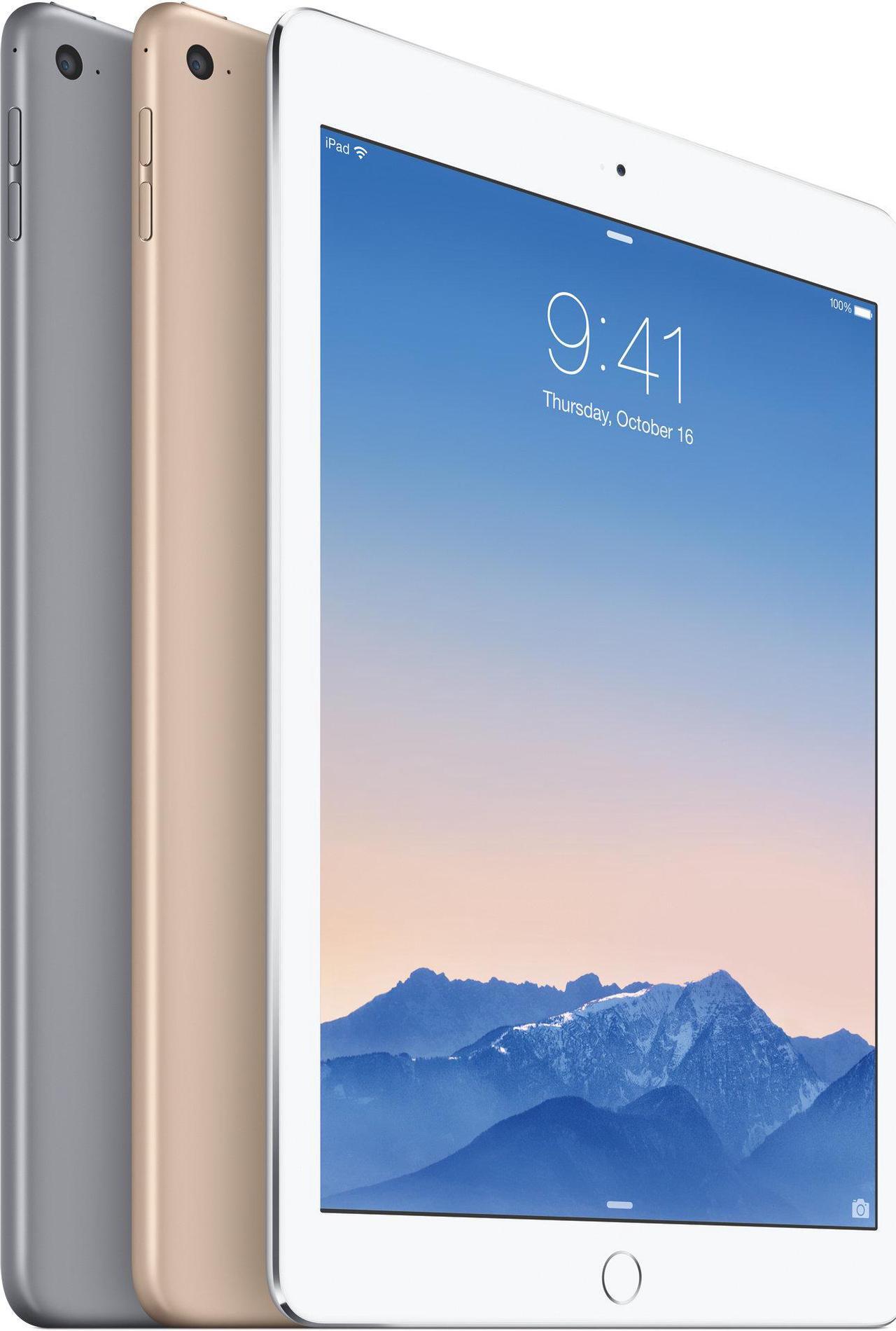 Alt view image 3 of 4 - Apple iPad Air 2 - Grade A - 64GB, Wi-Fi, A1566 MGKL2LL/A Space Gray