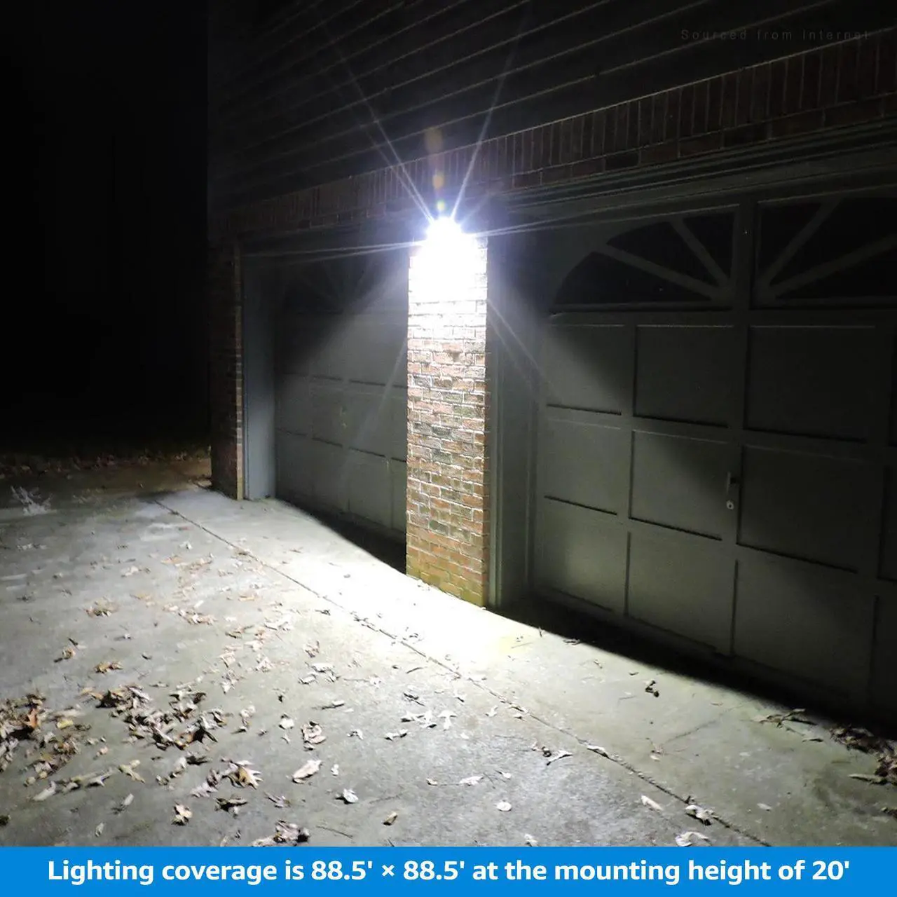 Alt view image 7 of 7 - LEONLITE LED Outdoor Flood Light, Dusk-to-Dawn (Photocell Included), 3400lm, Waterproof Security Floodlight, ETL-Listed Exterior Lighting for Yard, 5000K Daylight