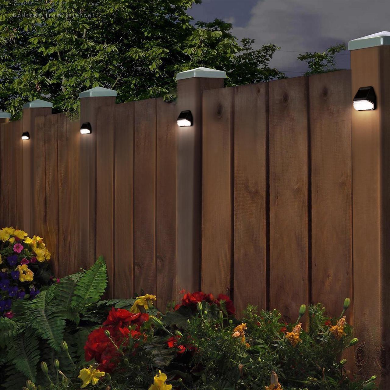 Alt view image 2 of 7 - TORCHSTAR Solar Deck Lights, Dusk-to-Dawn Solar Powered LED Fence Lights, 4000K Cool White, Waterproof Outdoor Step Light, Yard Stair Patio Decoration, Black, Pack of 6