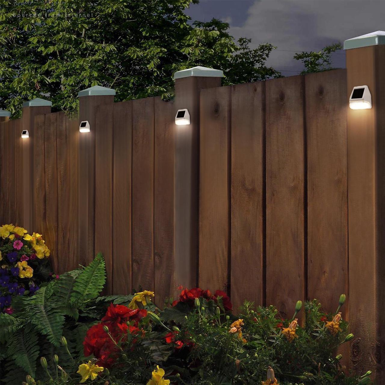 Alt view image 2 of 7 - TORCHSTAR Solar Deck Lights, Dusk-to-Dawn Solar Powered LED Fence Lights, 4000K Cool White, Waterproof Outdoor Step Light, Yard Stair Patio Decoration, White, Pack of 6