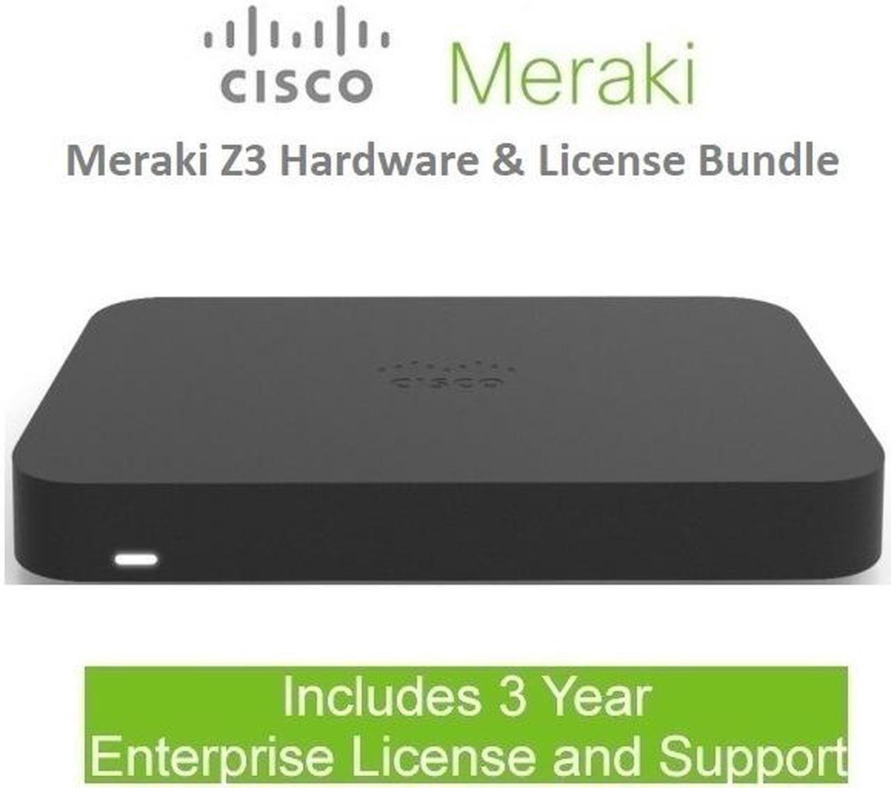 Alt view image 2 of 2 - Cisco Meraki Z3 Firewall Teleworker Gateway w/ 802.11ac Wave 2 Includes 3 Year Enterprise License