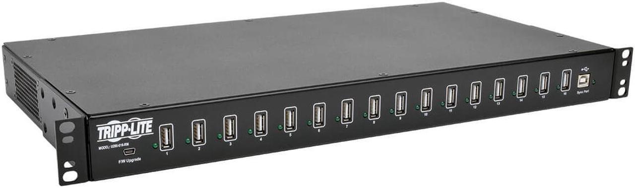 Tripp Lite 16-Port USB Charging Station with Syncing Function - 5V 40A / 200W USB Charger Output (U280-016-RM)