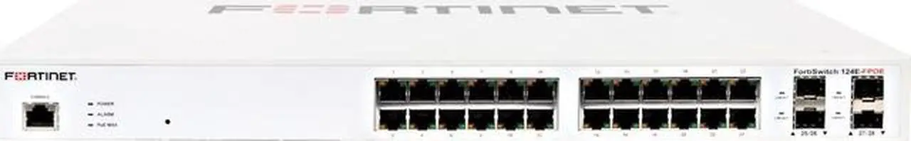 Alt view image 3 of 13 - Fortinet FortiSwitch 124E-FPOE 24 Port Layer 2 Gigabit Ethernet Switch - FS-124E-FPOE