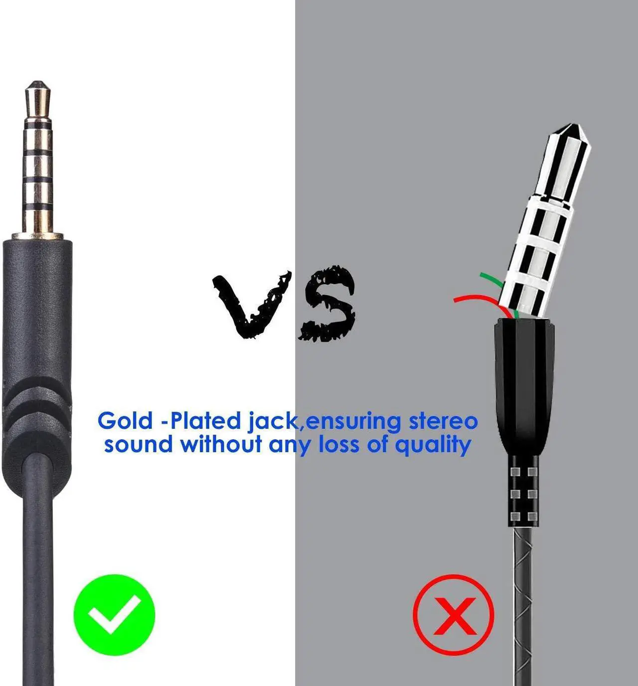 Alt view image 5 of 7 - YARENKA Replacement Astro A10 A40 Cable - 2.0M Astro A40 TR Inline Mute Cable Cord for Astro A10/A40 Gaming Headsets Xbox One PS4 PS5 Controller Headphone Audio Extension Cable 6.5 Feet Black