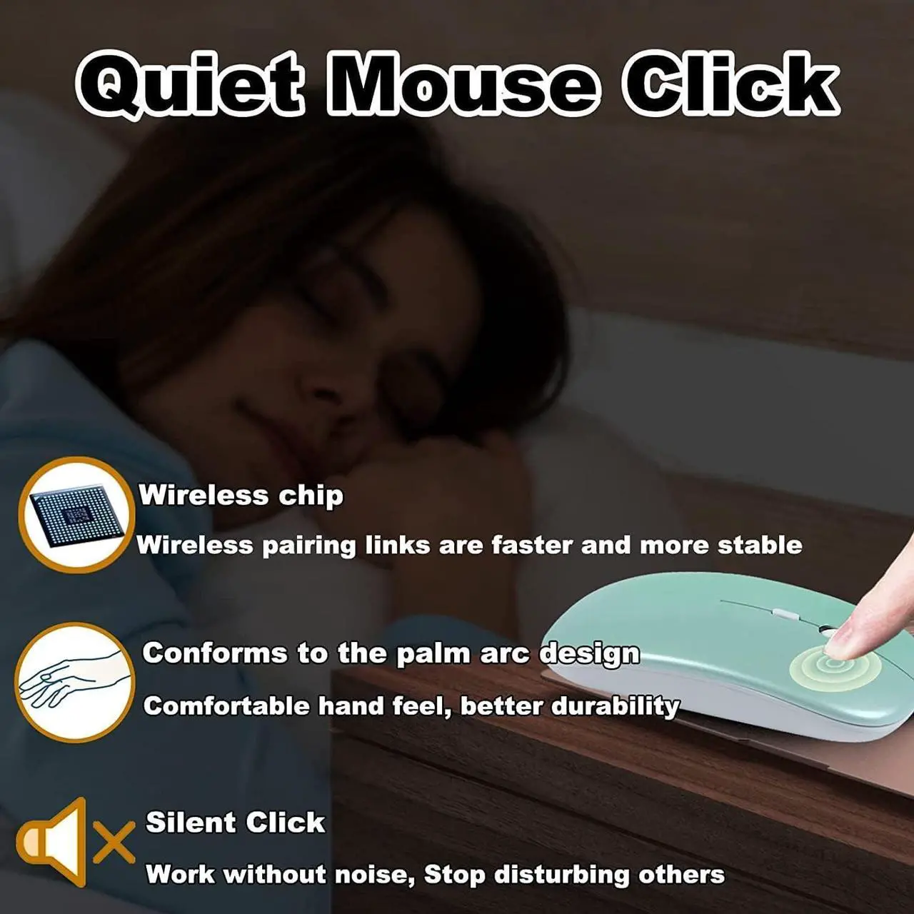Alt view image 5 of 7 - Bluetooth Wireless Keyboard and Mouse Combo,Ultra-Slim Ergonomic Small Rechargeable Bluetooth Keyboard Mouse Set for Apple iPad iPhone Samsung Tablet Phone Android PC Computer Mac Smartphone(Green)