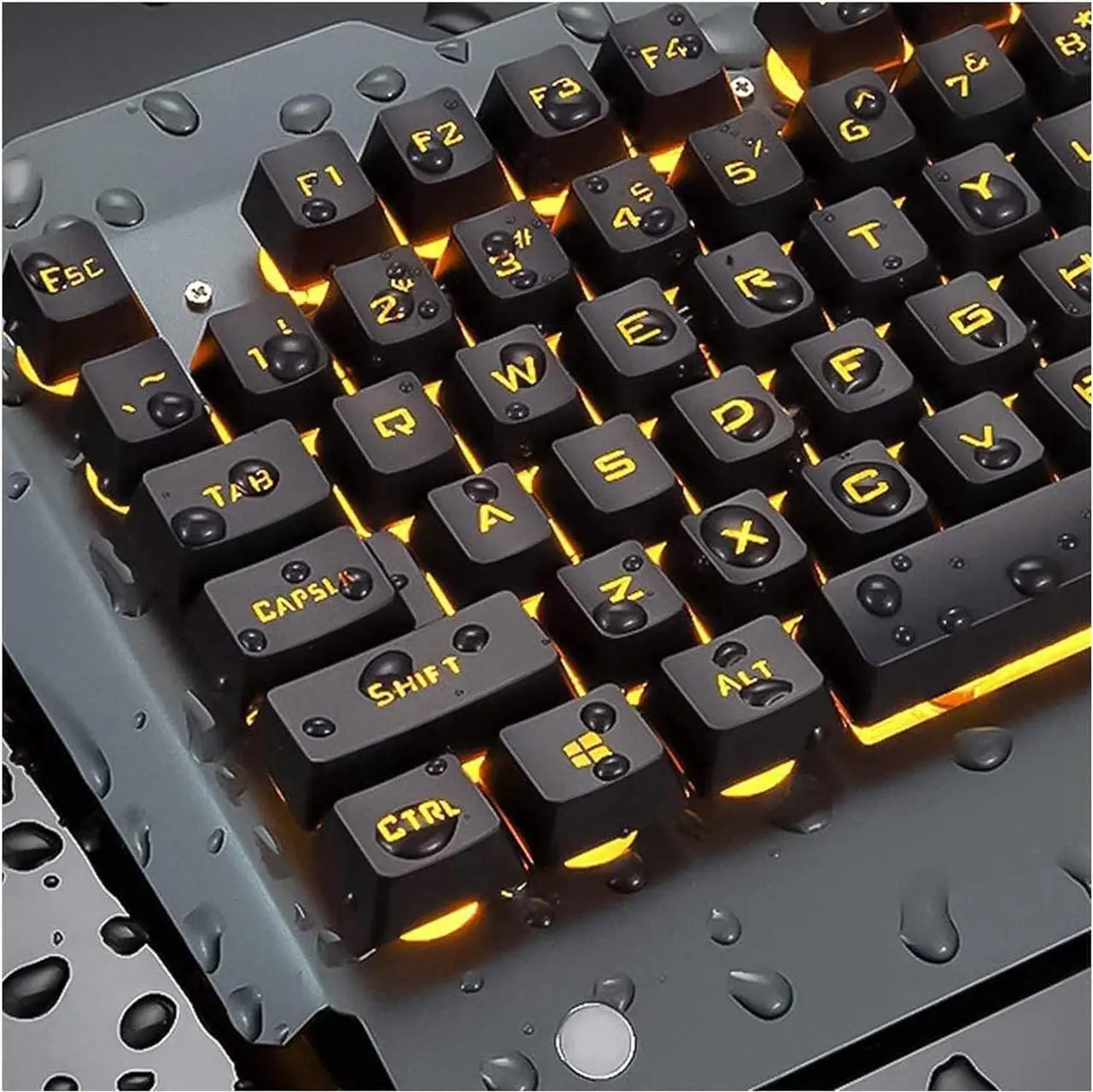 Alt view image 2 of 4 - MANZZO Gaming LED Backlit Keyboard and Mouse Combo with Illuminated Characters LED Backlight USB Mouse Multimedia Keys Mechanical Feel