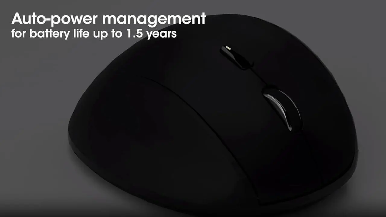 Alt view image 5 of 7 - MANHATTAN Wireless Ergonomic Mouse  2.4 GHz RF, 800/1200/1600 dpi, Six Buttons with Scroll Wheel, USB-A & USB-C 2-in-1 Receiver Dongle  for Laptop, Computer, PC - 3 Yr Mfg Warranty  190237