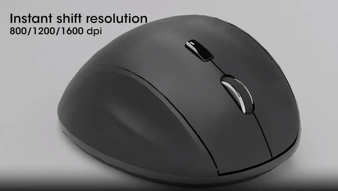 Alt view image 4 of 7 - MANHATTAN Wireless Ergonomic Mouse  2.4 GHz RF, 800/1200/1600 dpi, Six Buttons with Scroll Wheel, USB-A & USB-C 2-in-1 Receiver Dongle  for Laptop, Computer, PC - 3 Yr Mfg Warranty  190237