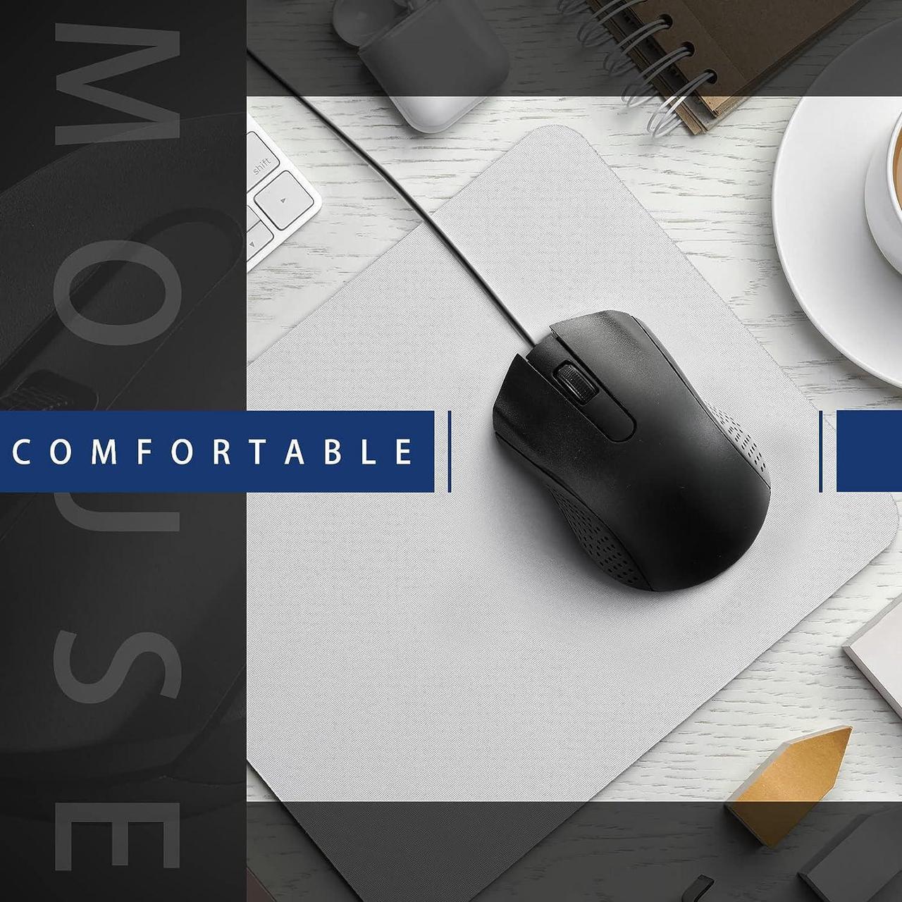 Alt view image 6 of 6 - 12 Pcs Wired Computer Mouse Bulk Cord USB Computer Mice Ergonomic Wired Mouse for Pcs Computers Laptops Gaming Office Home Supplies(Black)