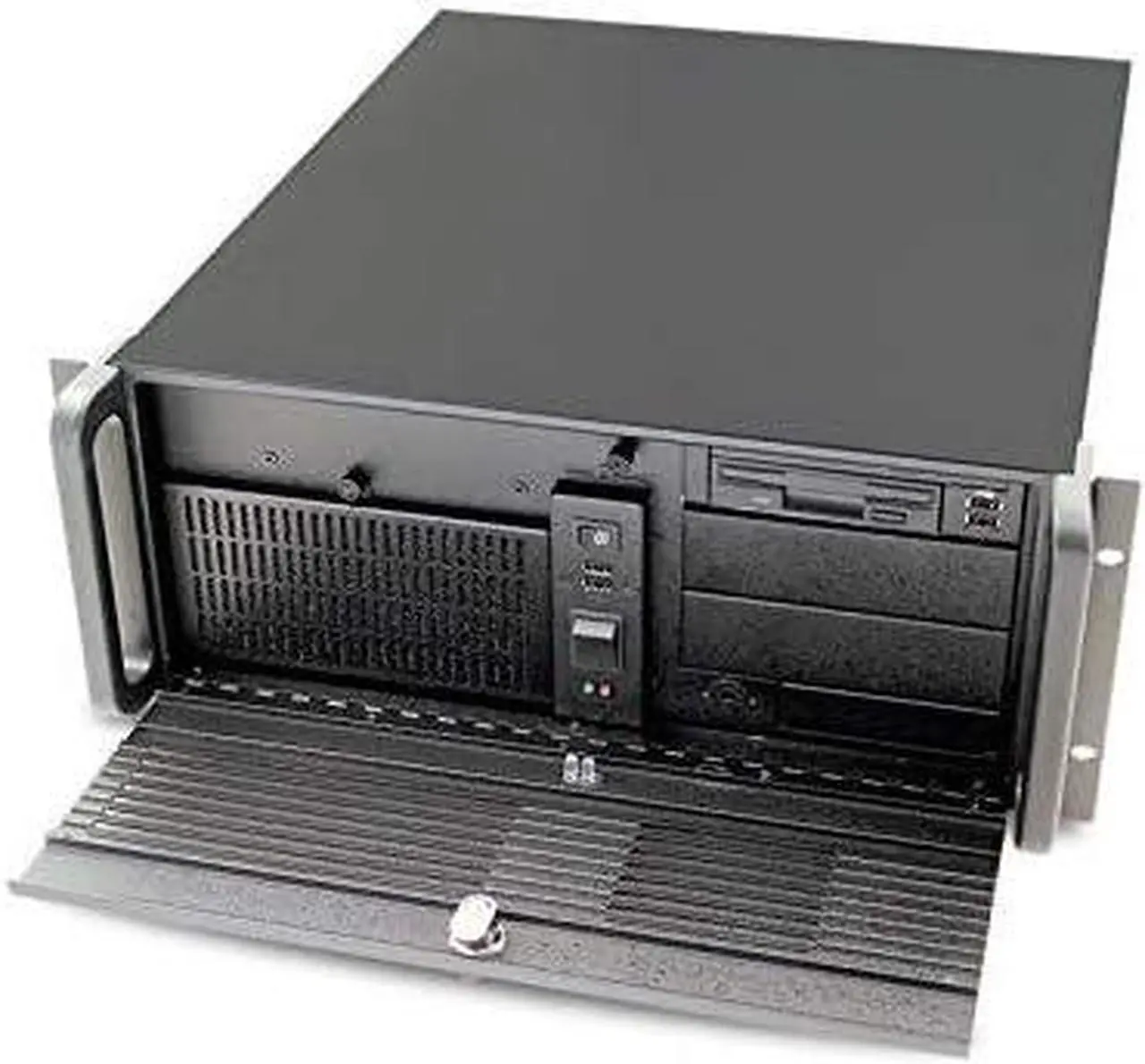 Aic RMC4S Rackmount Chassis, 4U with Fan, Aluminum Door, Full Height 7