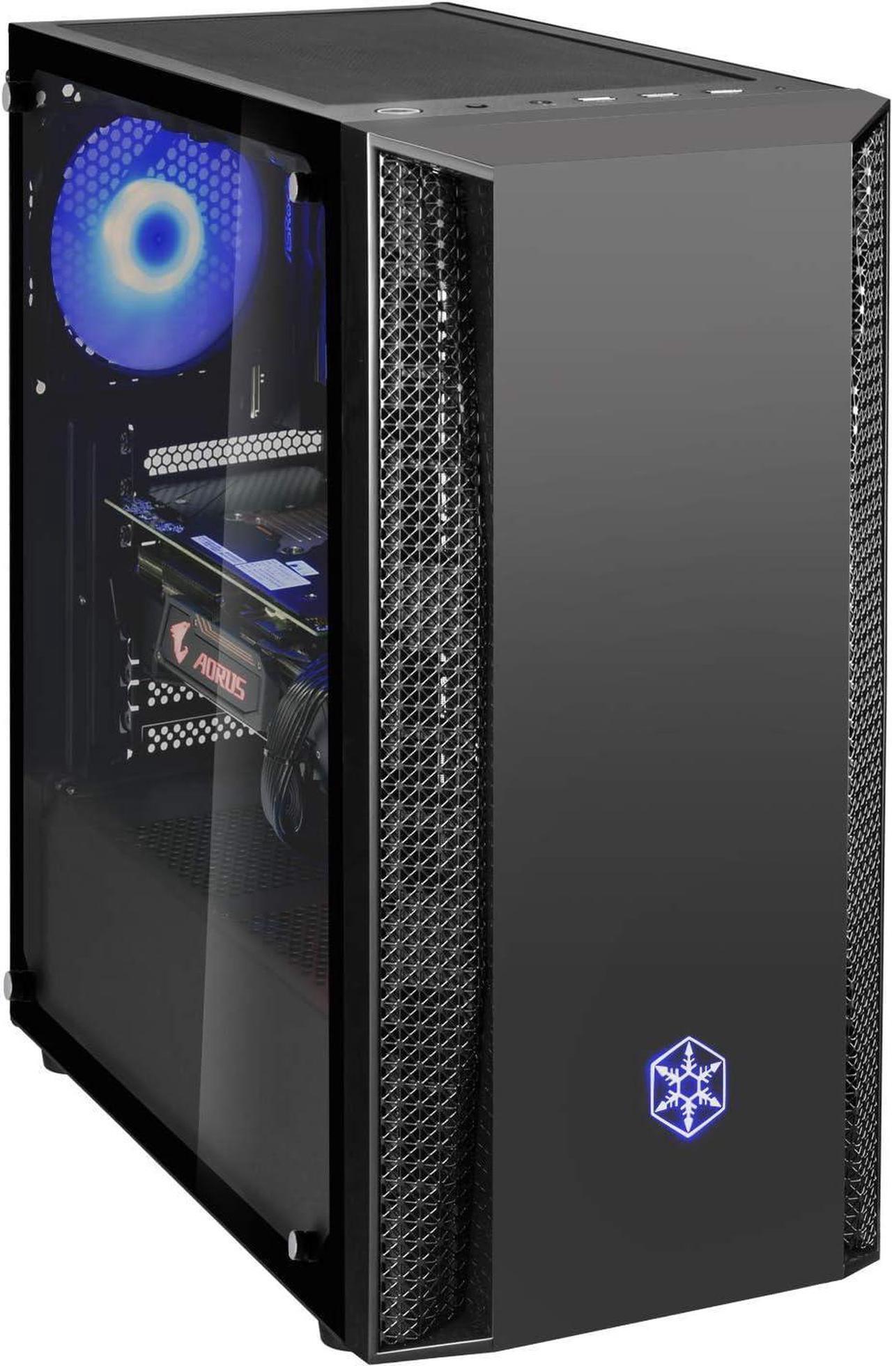 Alt view image 3 of 7 - Silverstone SST-FAB1B-G - FARA B1 Tower ATX Gaming Computer Case, Aggressive Intake high Airflow Performance, Full Tempered Glass, Black
