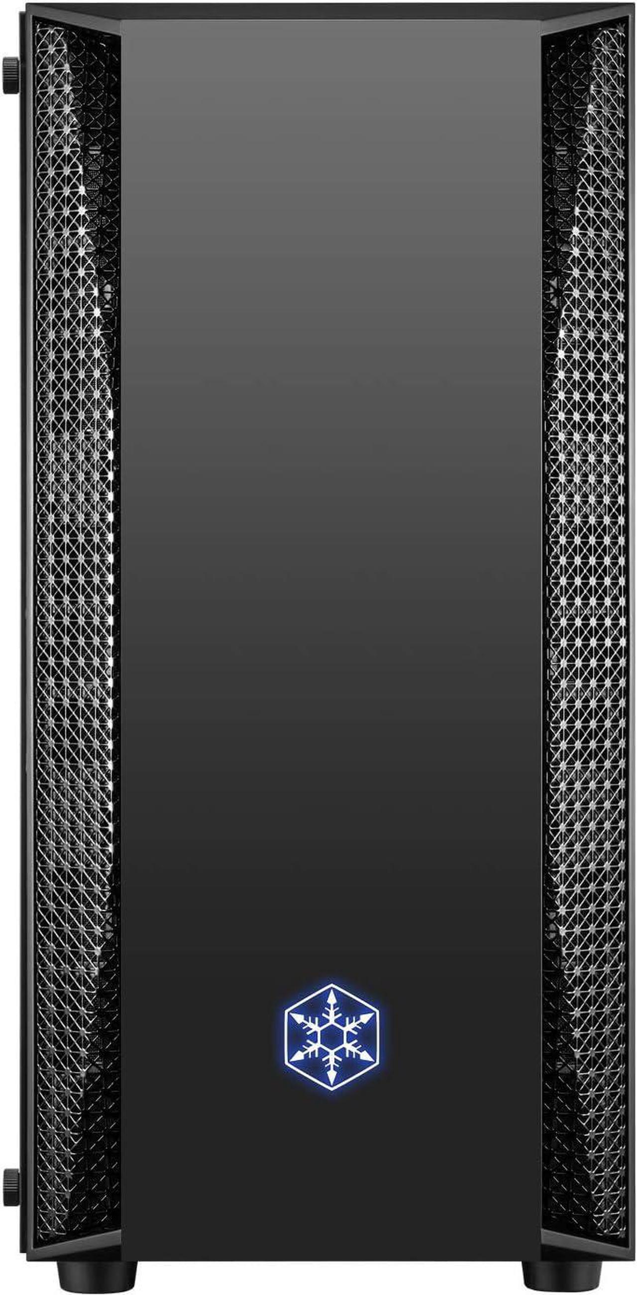 Alt view image 4 of 7 - Silverstone SST-FAB1B-G - FARA B1 Tower ATX Gaming Computer Case, Aggressive Intake high Airflow Performance, Full Tempered Glass, Black