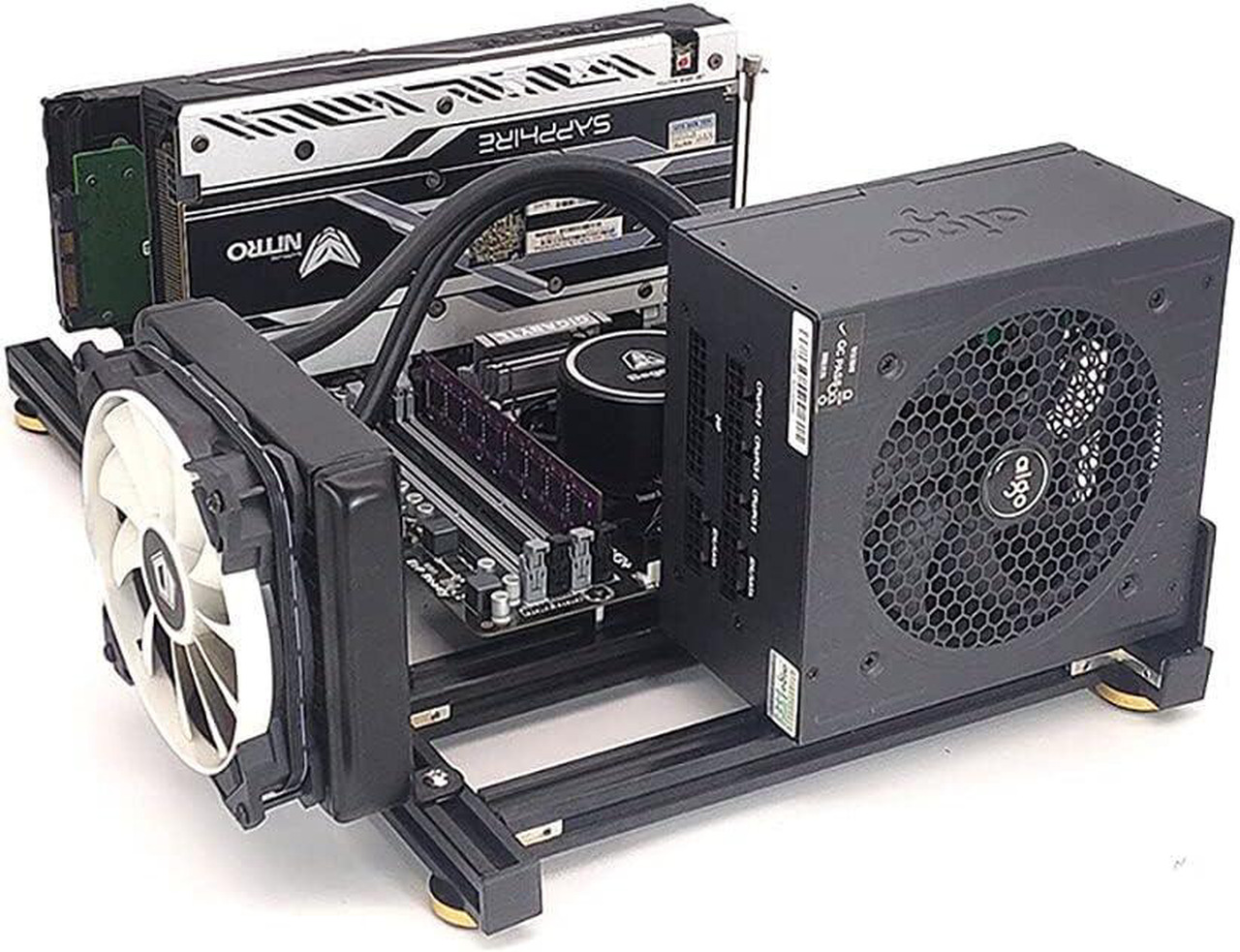 Chassis For Computer Rack System DIY Computer Chassis Bracket Open Motherboard Case Rack M-ATX/ITX ...