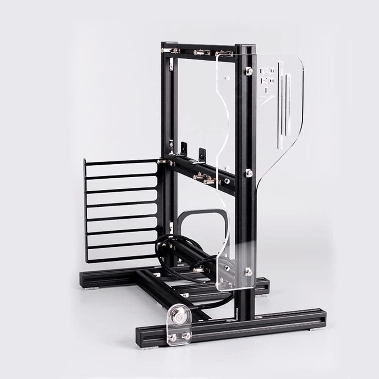 Main image of Open Air Case Frame Aluminum Alloy ATX PC Test Bench Motherboard Overclocking Computer PC Bare Frame Base Stand Open Air Computer Case Chassis (Black)