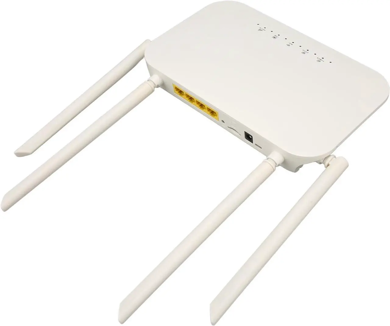 Alt view image 2 of 7 - 4G LTE CPE Router, 300Mbps High Sensitivity 100-240V 4 Antennas WiFi Hotspot Cat4 for Office for Europe (US Plug)