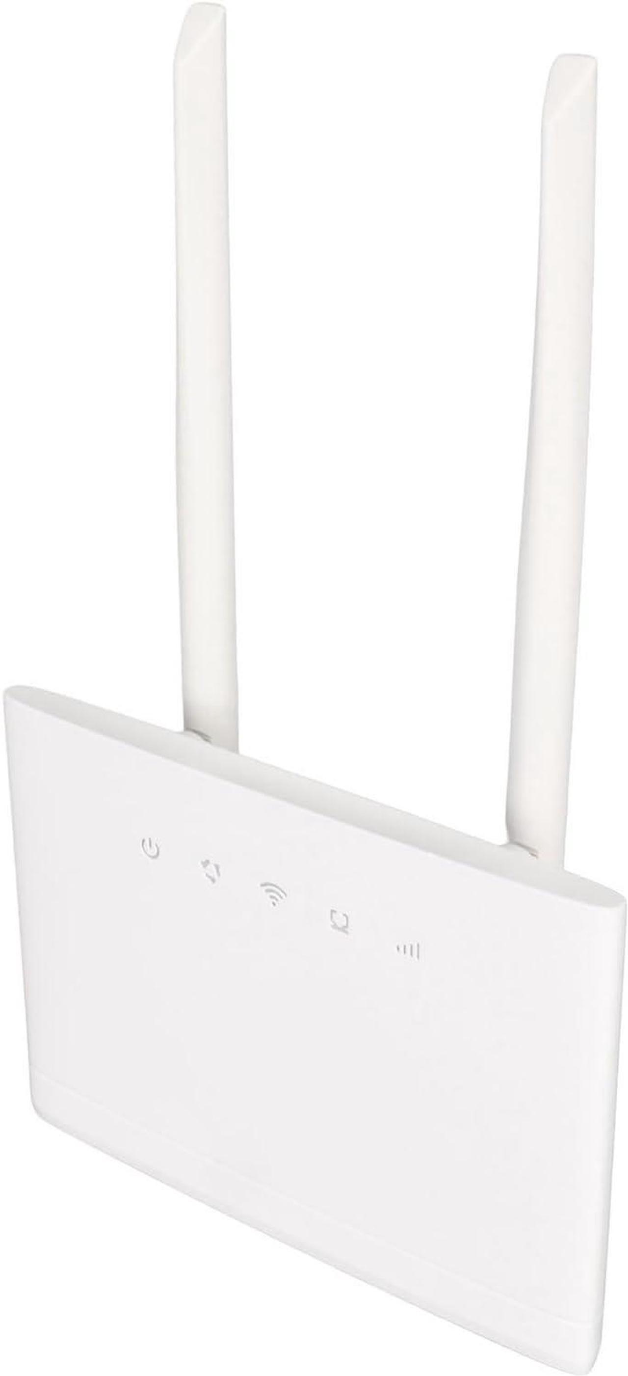 Alt view image 4 of 7 - 4G LTE CPE Router, Up to 300Mbps, Supports 32 Users, SIM Slot, 2 External 5dBi Antennas, Hotspot for Europe Asia (US Plug)