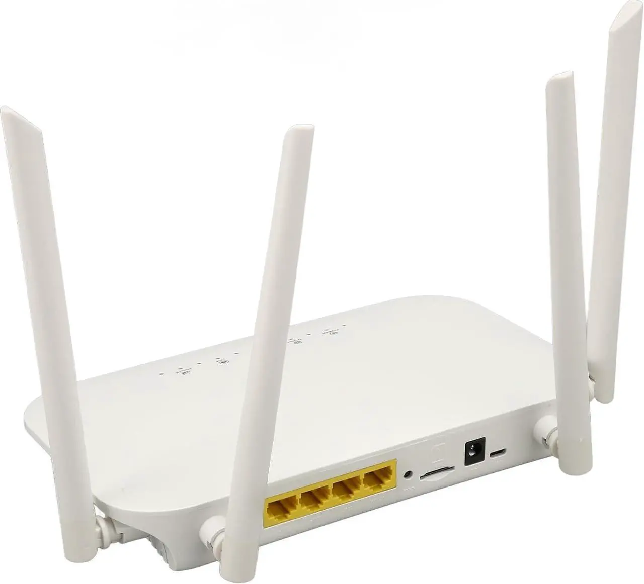 Alt view image 7 of 7 - 4G LTE CPE Router, 300Mbps High Sensitivity 100-240V 4 Antennas WiFi Hotspot Cat4 for Office for Europe (US Plug)