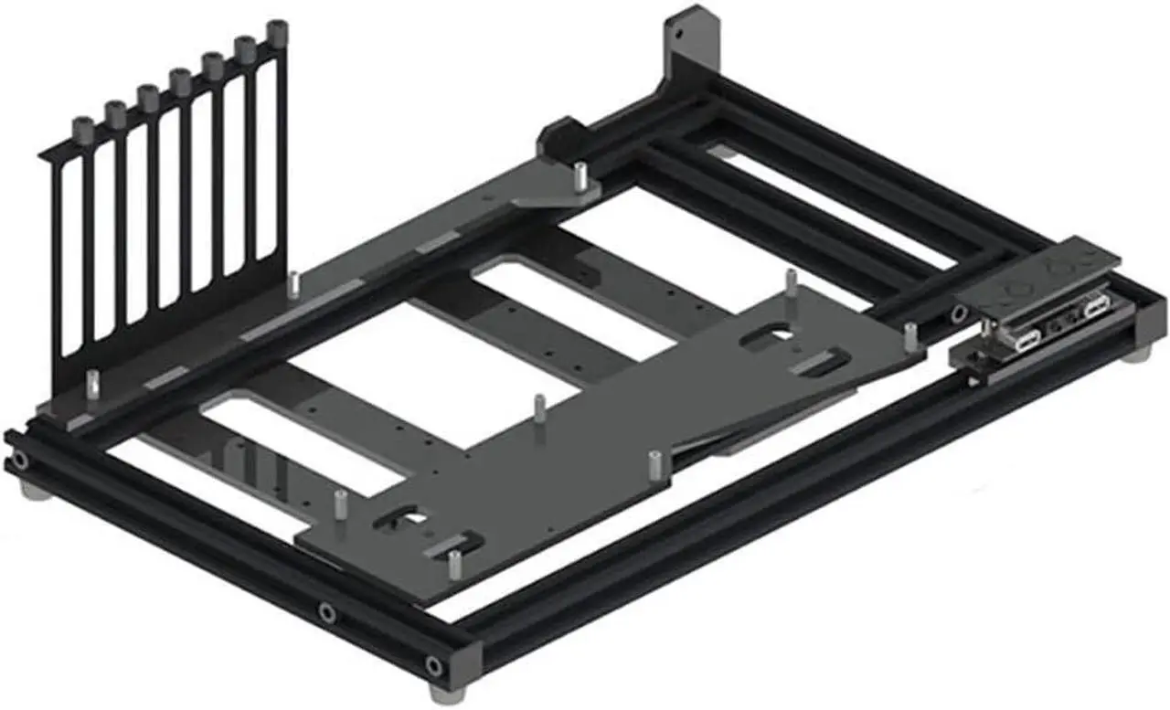 Main image of Aluminum Bracket PC Case Test Bench Open Air Computer Case for ATX Motherboard DIY Bare Frame ATX MATX ITX Chassis Support Intel AMD Graphics Card