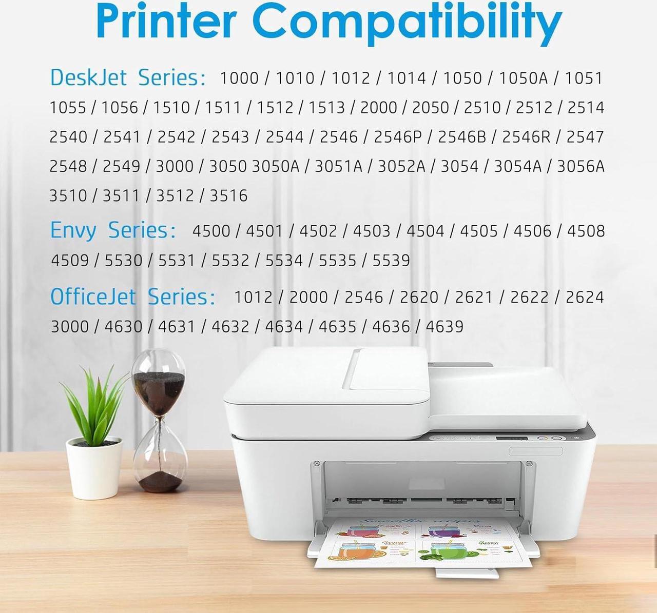Alt view image 2 of 6 - Compatible   61xl Ink Cartridge Combo Pack Replacement   Ink 61xl for Envy 5530 4500 Deskjet 1000 1010 2540 2541 Officejet 4630 4635 Series Printer (Black Tri-Color)
