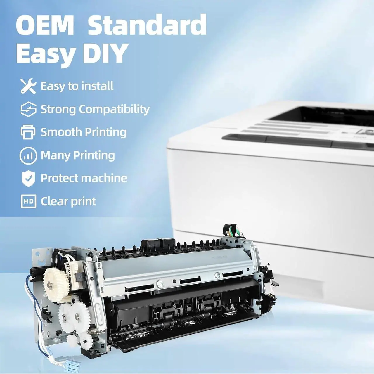 Alt view image 7 of 7 - RM2-6418-000CN RM2-6460-000CN Duplex Models Fuser Unit for Color Laserjet Pro M377dw M452dn M452dw M452nw M454dn M454dw M455dn M477fdn M477fdw M479fdn M479fdw (110V)