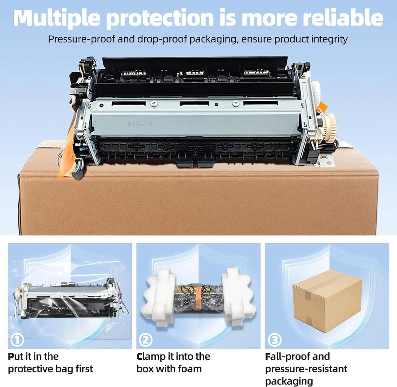 Alt view image 5 of 7 - RM2-6418-000CN RM2-6460-000CN Duplex Models Fuser Unit for Color Laserjet Pro M377dw M452dn M452dw M452nw M454dn M454dw M455dn M477fdn M477fdw M479fdn M479fdw (110V)