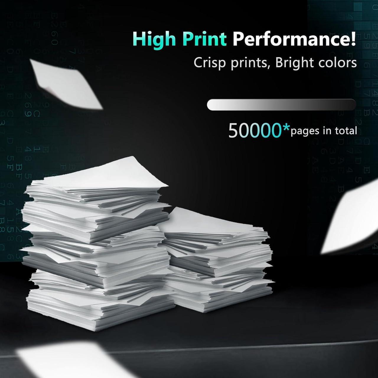 Alt view image 4 of 6 - 2-Pack 64X Black High Yield Toner Cartridge with Chip | 64X CC364X Replacement   64X CC364X 64A CC364A Toner Cartridge Works with Laser P4515x P4515xm P4015n Series Printer