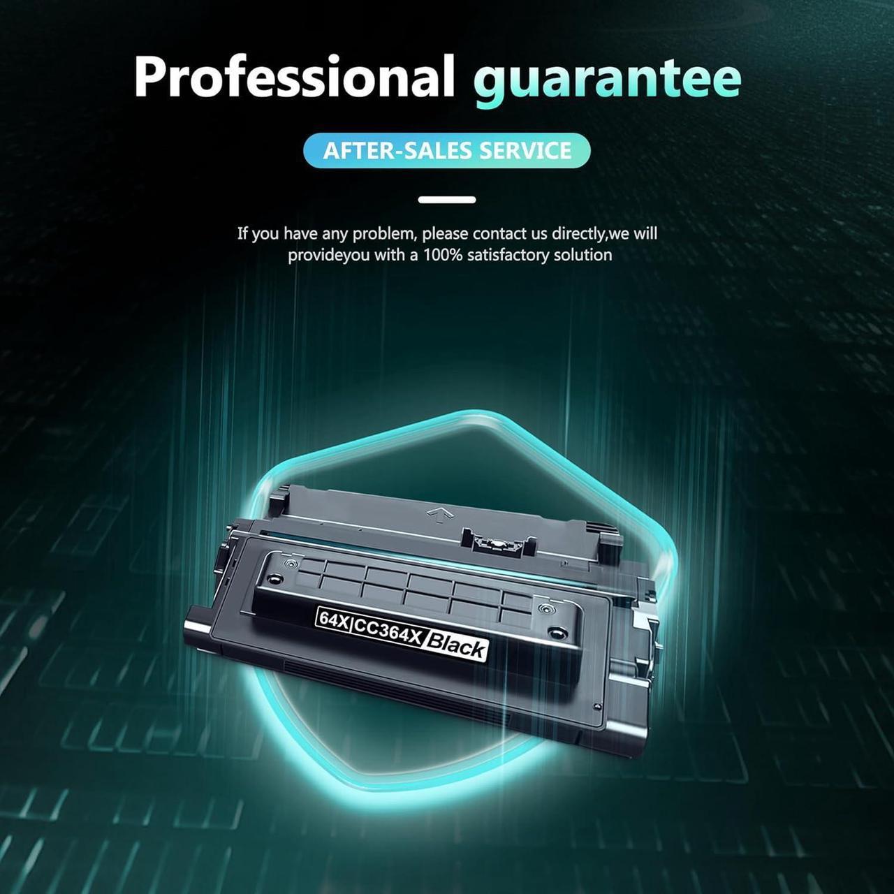 Alt view image 6 of 6 - 2-Pack 64X Black High Yield Toner Cartridge with Chip | 64X CC364X Replacement   64X CC364X 64A CC364A Toner Cartridge Works with Laser P4515x P4515xm P4015n Series Printer