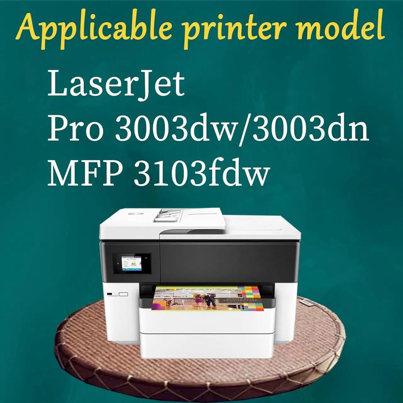 Alt view image 2 of 7 - AOKLEY Compatible   1450X 1450 Toner Cartridge Replacement for Laserjet Pro 3003DW 3003DN MFP3103FDW Printer Large Capacity 3 Black
