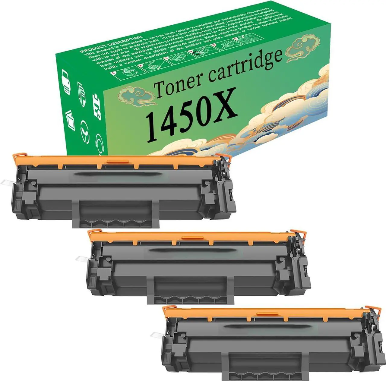 Main image of AOKLEY Compatible   1450X 1450 Toner Cartridge Replacement for Laserjet Pro 3003DW 3003DN MFP3103FDW Printer Large Capacity 3 Black