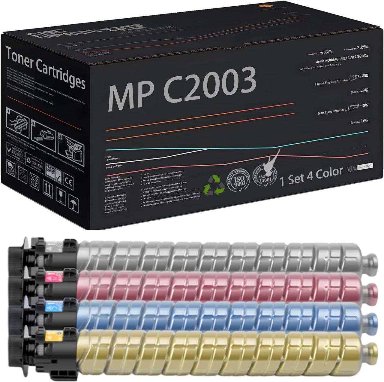 Toner Cartridges Compatible with Ricoh MP C2003 C2004 C2004ex C2503 ...